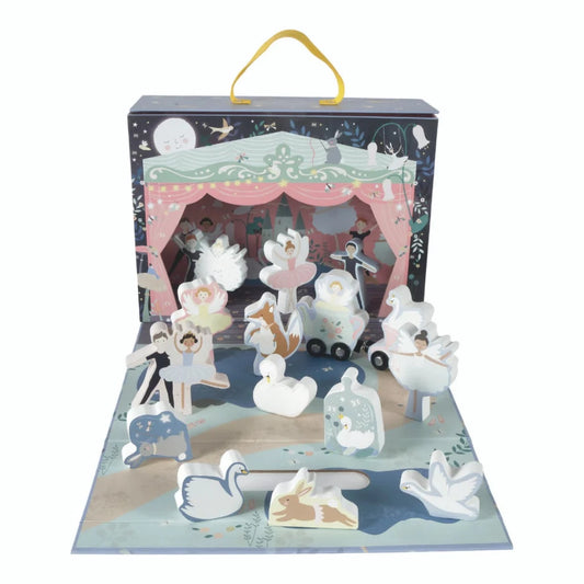 'Floss and Rock Play Box With Wooden Pieces - Enchanted'