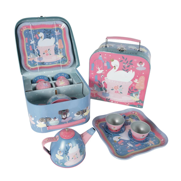 'Floss and Rock 7 Piece Tin Tea Set'