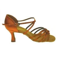 Dansport 'L3007 Ladies Tan Satin Ballroom Shoe'