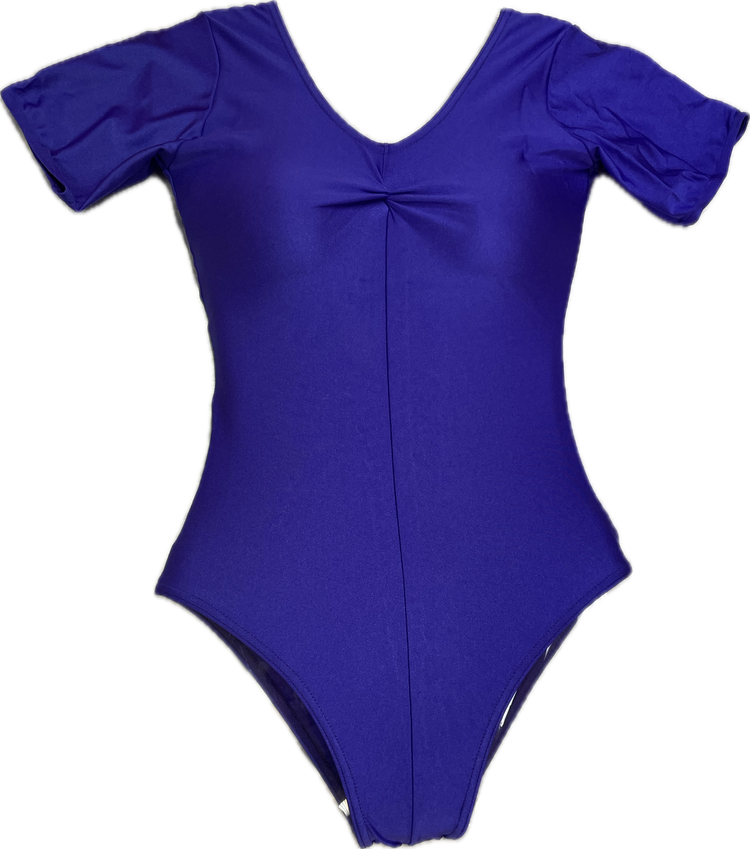 'Lorraine' Short Sleeve Nylon Lycra Leotard