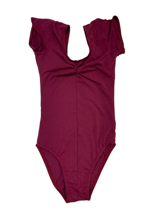 'Lorraine' Cap Sleeve Cotton Lycra Leotard