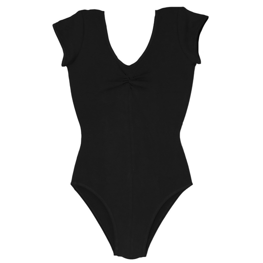 'Lorraine' Cap Sleeve Cotton Lycra Leotard