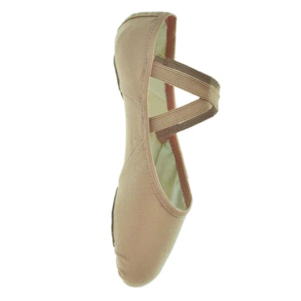 Capezio 'Hanami' Stretch Canvas Split Sole Ballet Shoe Nude