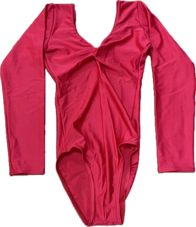 'Lorraine' Long Sleeved Nylon Lycra Leotard