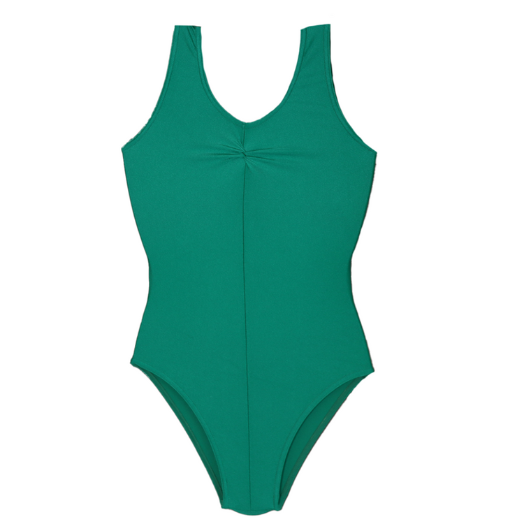 'Louise' Nylon Lycra Leotards - Green Shades