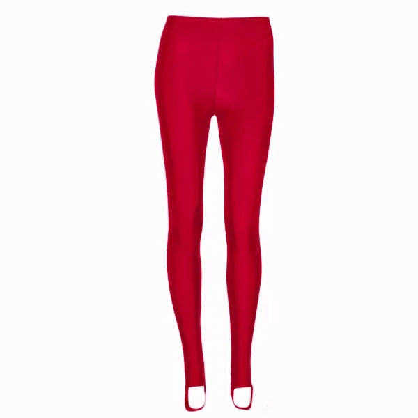 'Stirrup Tights Nylon Lycra' Red Shades